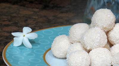 Boules Coco lait concentré au coeur de noisette