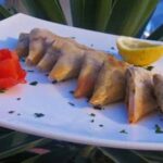 Brick tunisien au four en forme de Samssa à la ricotta thon et fromage بريك تونسي