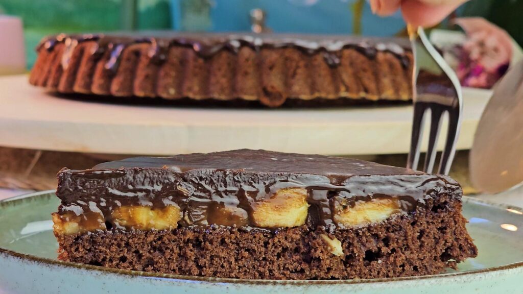 🍫🍌 Gâteau renversé chocolat banane ultra fondant