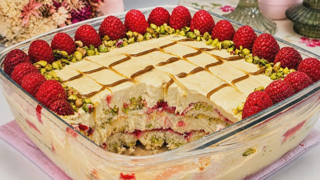 tiramisu pistache framboise